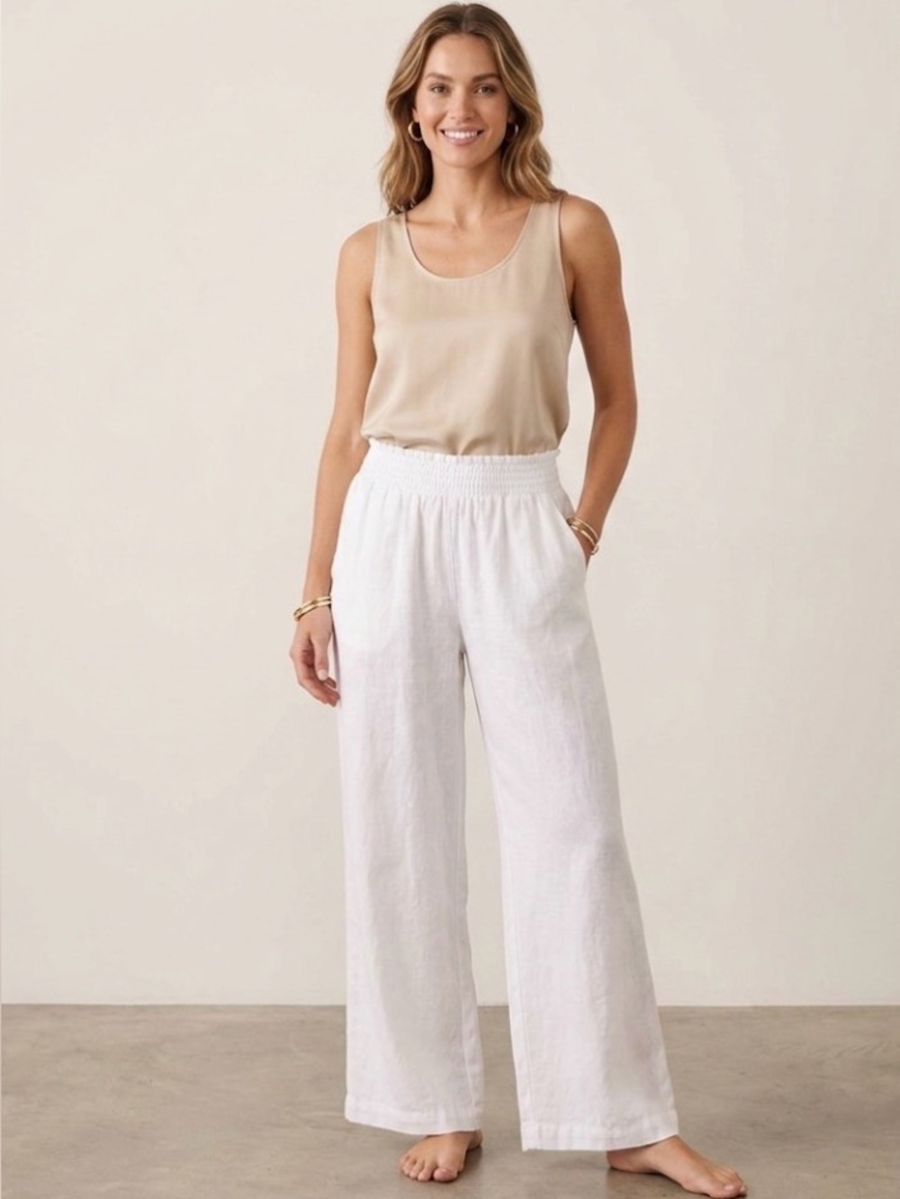 NEW JW Johnny Was Los Angeles Pants 100% Linen